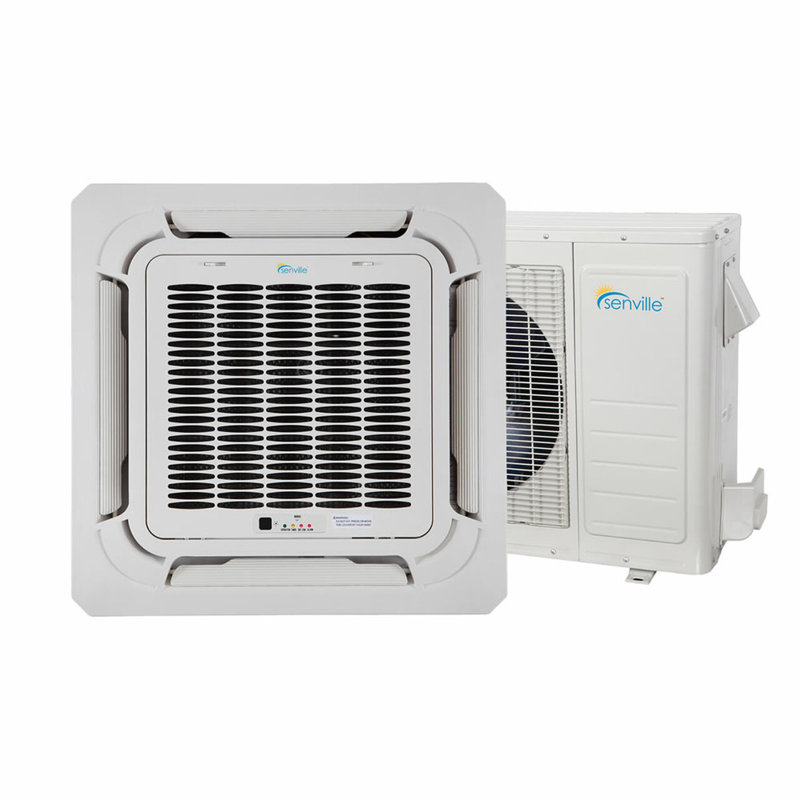 Mini climatiseur à deux blocs sans conduit 24 000 BTU avec chauffage et télécommande Energy Star