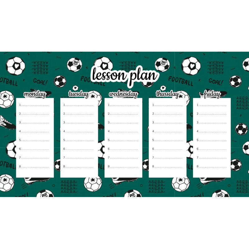 Magnetic Lesson Plan Football Match
