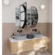 Three Door Steel Frame Pill Shape Medicine Cabinet