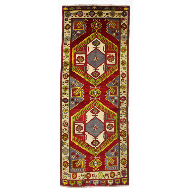 Tapis de couloir 4 x 12 Vintage Anatolian