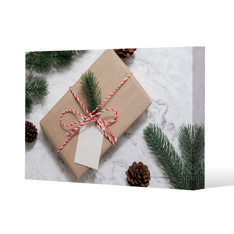 Christmas Baubles - Wrapped Canvas Print, 41cm H x 41cm W