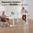 Adjustable Height Standing Desk With Cable Management, Powerful Motor, Monitor Stand,2 Hooks, 5 Power Outlets,3 Memory Controller-769244368