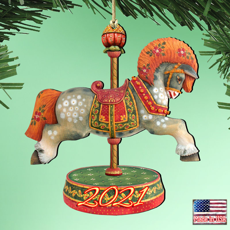Ornement en bois de noël arabique