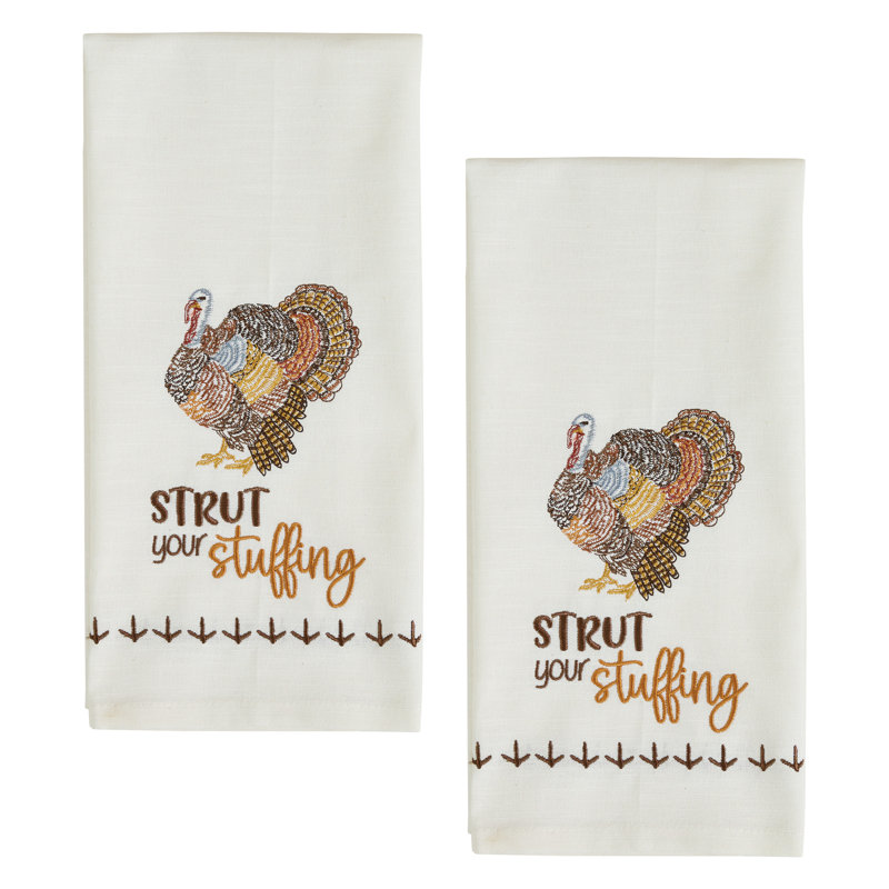  Gobble Gobble Decorative Dishtowel Set Of 2