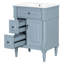 Meuble-lavabo 24 po avec comptoir en céramique-633372267
