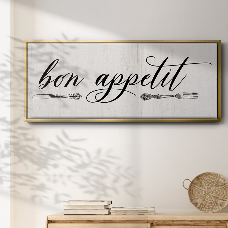 Bon Appetit- Framed Canvas