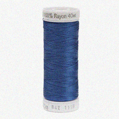 942-1198 Rayon Thread, Dusty Navy, 250 Yards