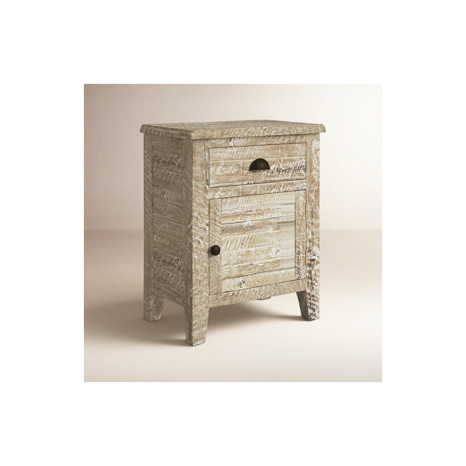 Castile 1 - Drawer Nightstand, Washed Gray