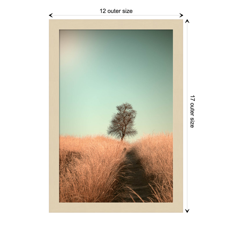 Grass And Path by Jaap Van Den, Brown, 12" W x 17" H