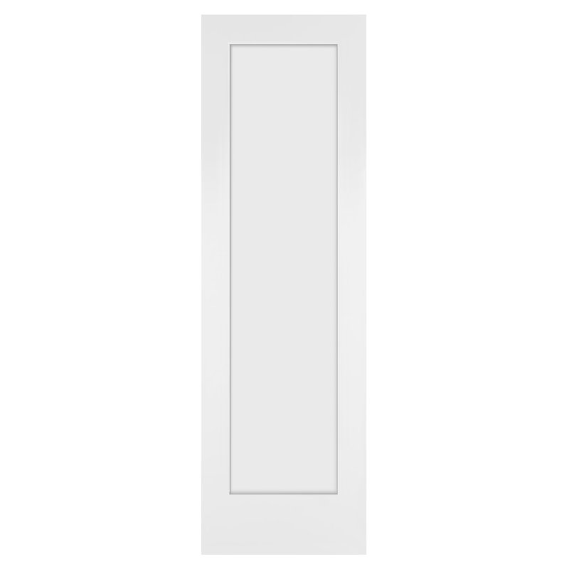 Plaque de porte intérieure blanche 80 po. X 80 po + 3/8 po Panneau central, 24" x 80"