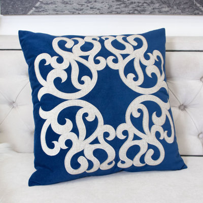 Housse de coussin Vintage Vine 20 po x 20 po, velours de polyester, fermeture à glissière dissimulée, mezzanine de soutien de 6 à 8 po