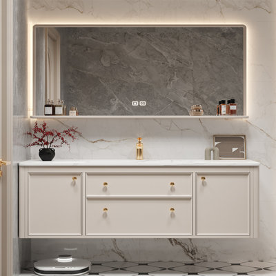 Armoire de salle de bain légère et luxueuse