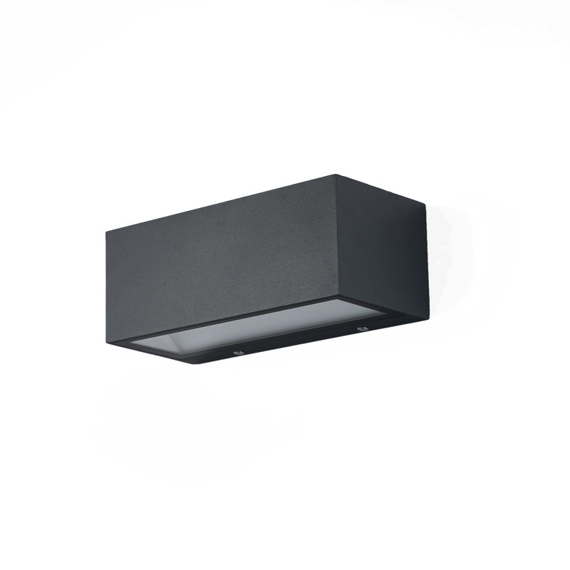 Bredevoort 10.8cm H Integrated LED Outdoor Flush Mount, Anthracite