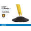 ChainBoss Black Safety Stanchion with 10' of Yellow Plastic Chain ft. – Weighted Base-16785482-16775519