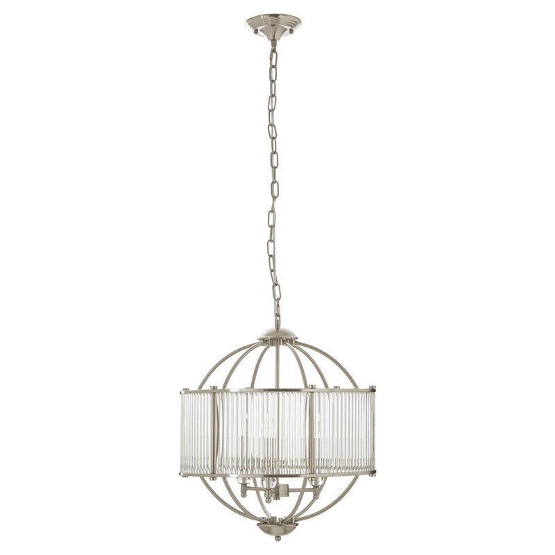 Coline 3 - Light Silver Sphere Pendant