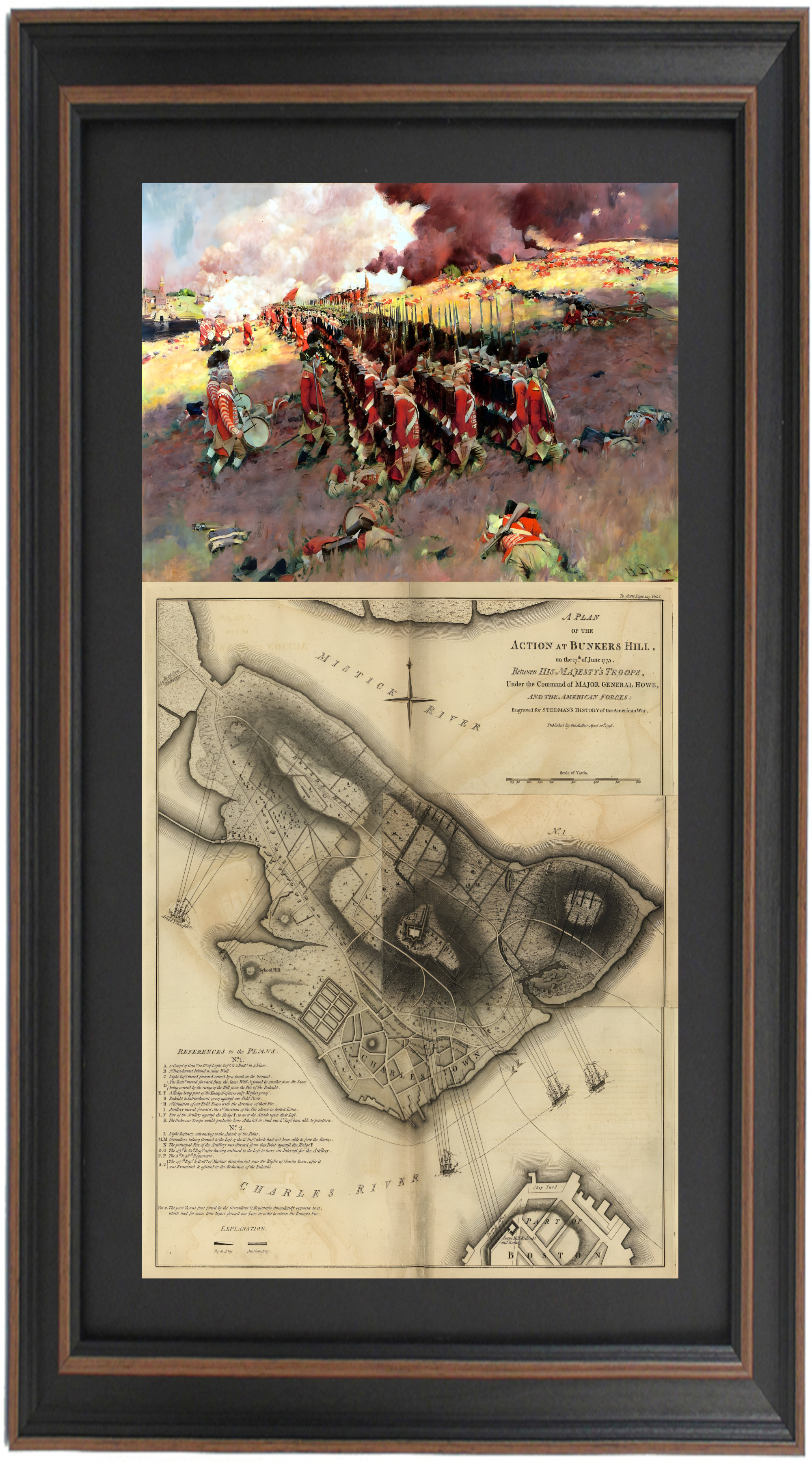 Canora Grey Framed Bunker Hill By Howard Pyle With Bunker Hill 