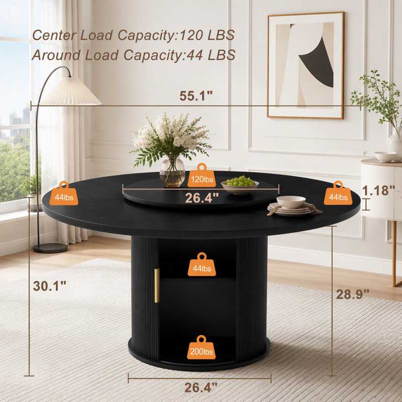 55-inch round dining table