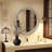 Ornate Round Wall Mirror (23.62" x 23.62") - Distressed Silver-Gold Carved Frame, Decorative Hanging Mirror for Bathroom, Bedroom, Entryway & Living Room