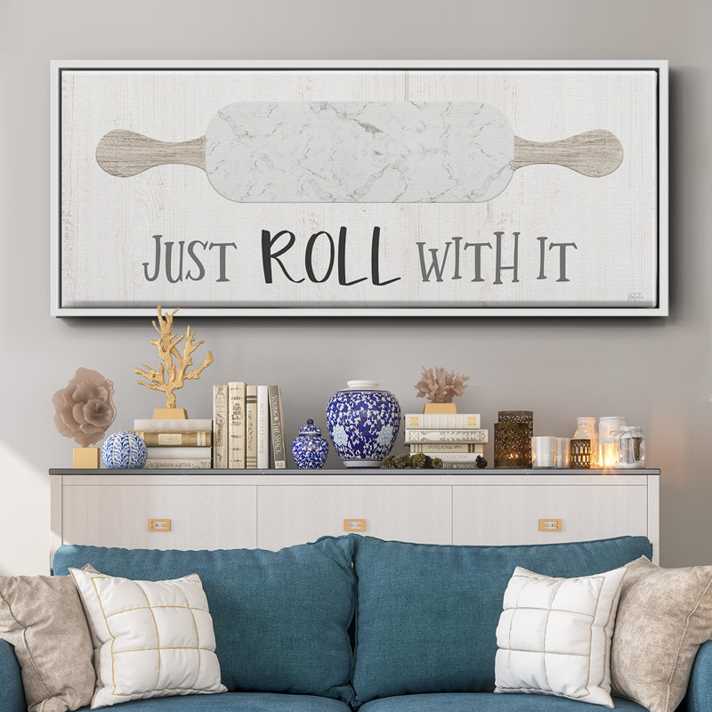 Roll With It- Framed Canvas, 20" H x 50" W
