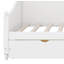 Lit de jour simple avec tiroirs de rangement et étagère de tête de lit, structure de lit de jour rétro en bois-754638212