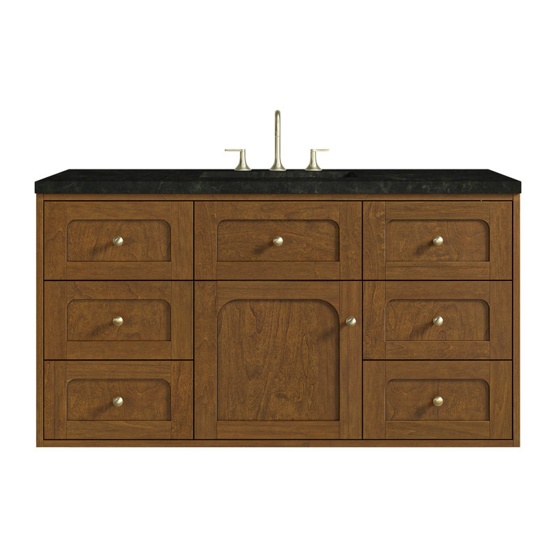 Laurent 48'' W Single Vanity, Honey Brown, Phantome Eclos, 8" Widespread