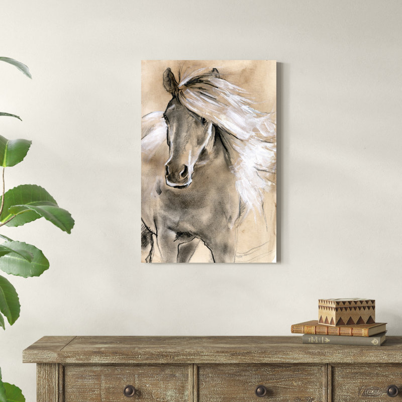 Sketched Horse I by Jennifer Paxton Parker - Wrapped Canvas Painting, 30" H x 20" W