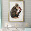 «Bath Animals I», reproduction d'art sur papier encadré-685033550-685033551