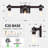 22'' 3-Light Oil Rubbed Bronze Bathroom Vanity Light with Glass Shade-866321956-814289387