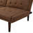 Convertible Futon Sofa Bed, 63" Sleeper Couch With 5-Position Adjustable Backrest, Modern Loveseat-1213414294