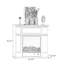 Foyer électrique en bois manufacturé beige-2054901546
