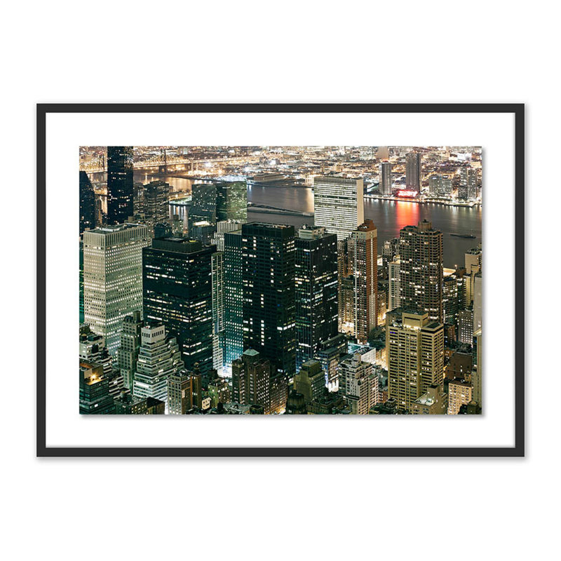 City III Print by Jakob Wagner, 29" H x 40" W x 2.5" D, Black