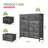 39.37'' W 9-Drawer Fabric Dresser with Wood Top, Storage Chest-1017789716