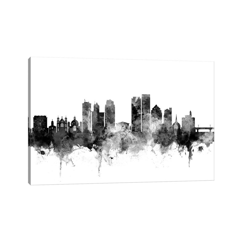 Dayton, Ohio In Black & White by Michael Tompsett - Wrapped Canvas Gallery-Wrapped Canvas Giclée, 152.5 cm H x 101.5 cm W