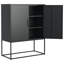 Buffet en métal, armoire de rangement moderne avec 2 tablettes, armoire d'appoint autoportante-770720896