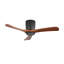 Ventilateur de plafond à DEL à 3 pales en bois massif avec télécommande Nicola-371349192