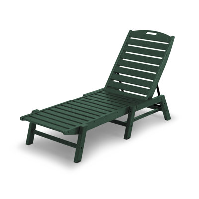 POLYWOOD® Nautical 24" Patio Chaise Lounge