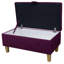 Plush Plum 70cm Storage Ottoman | British Handmade