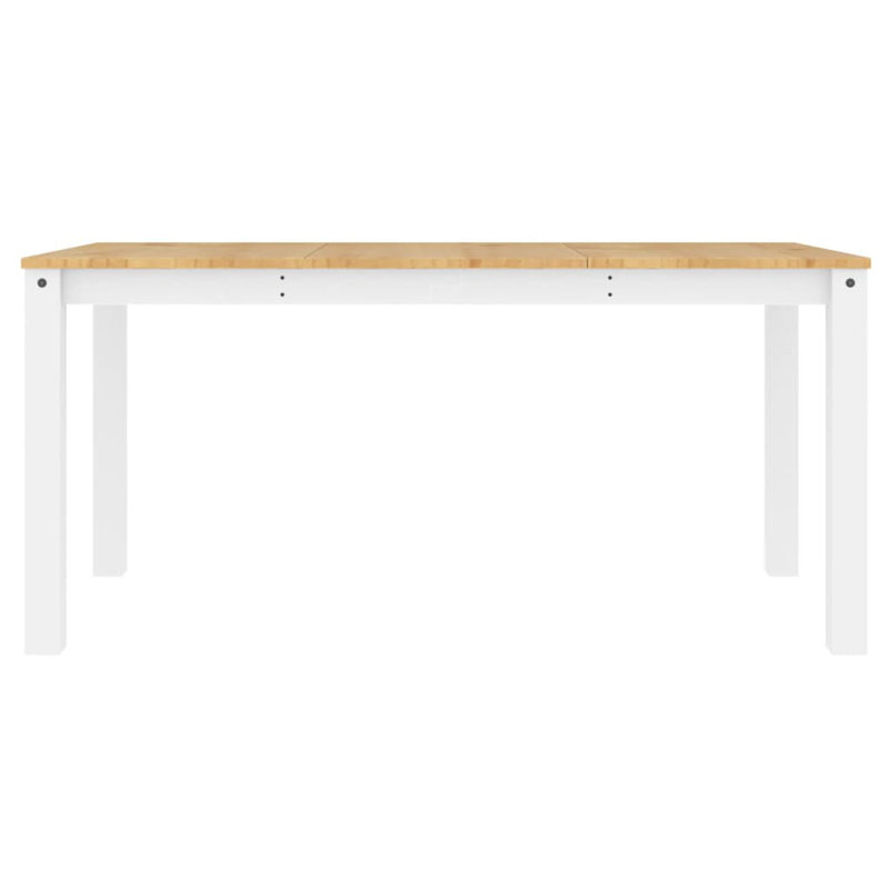 Anarbek Solid Wood Dining Table, 80cm W x 160cm L, White
