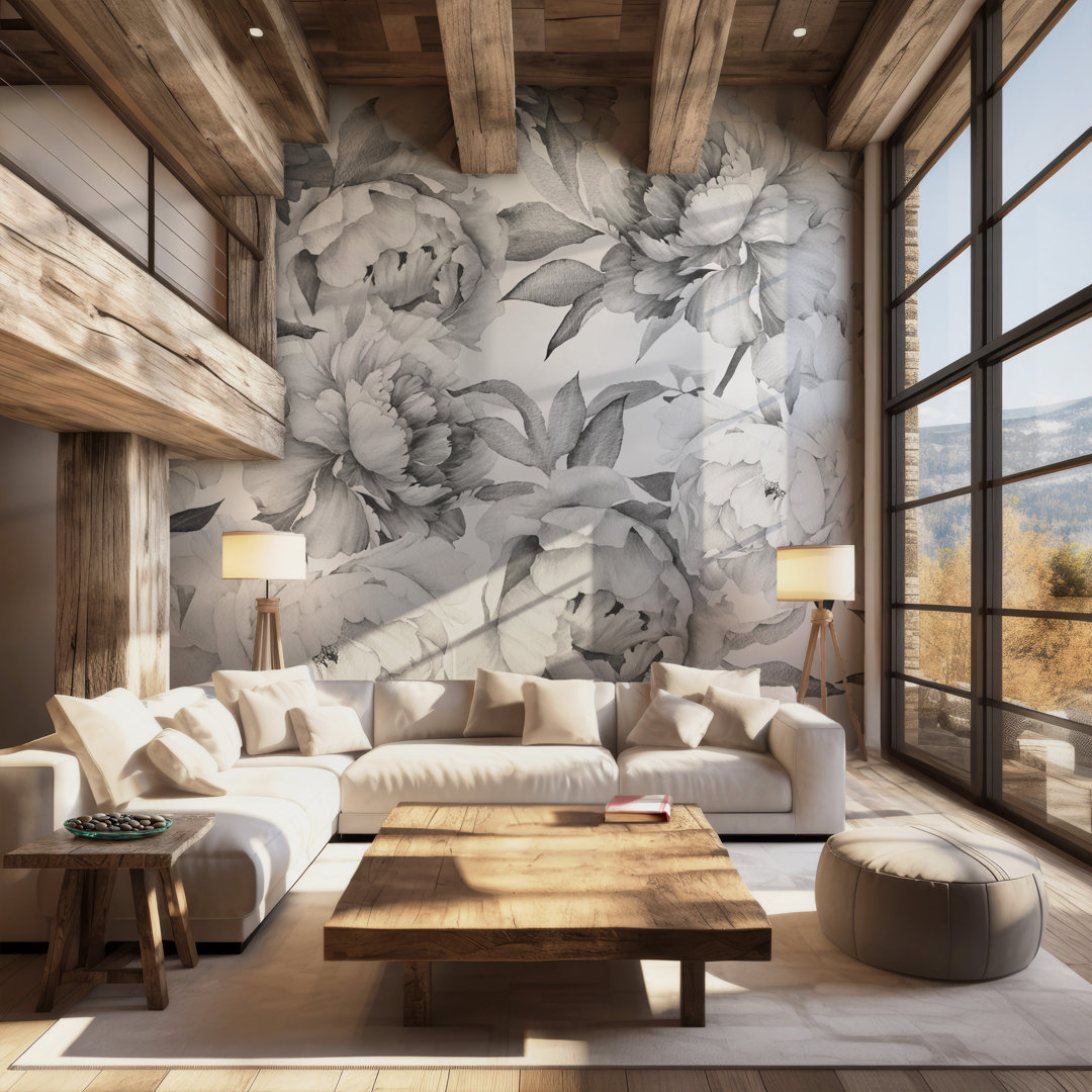 Sigyn Peel & Stick Floral Roll Rosdorf Park