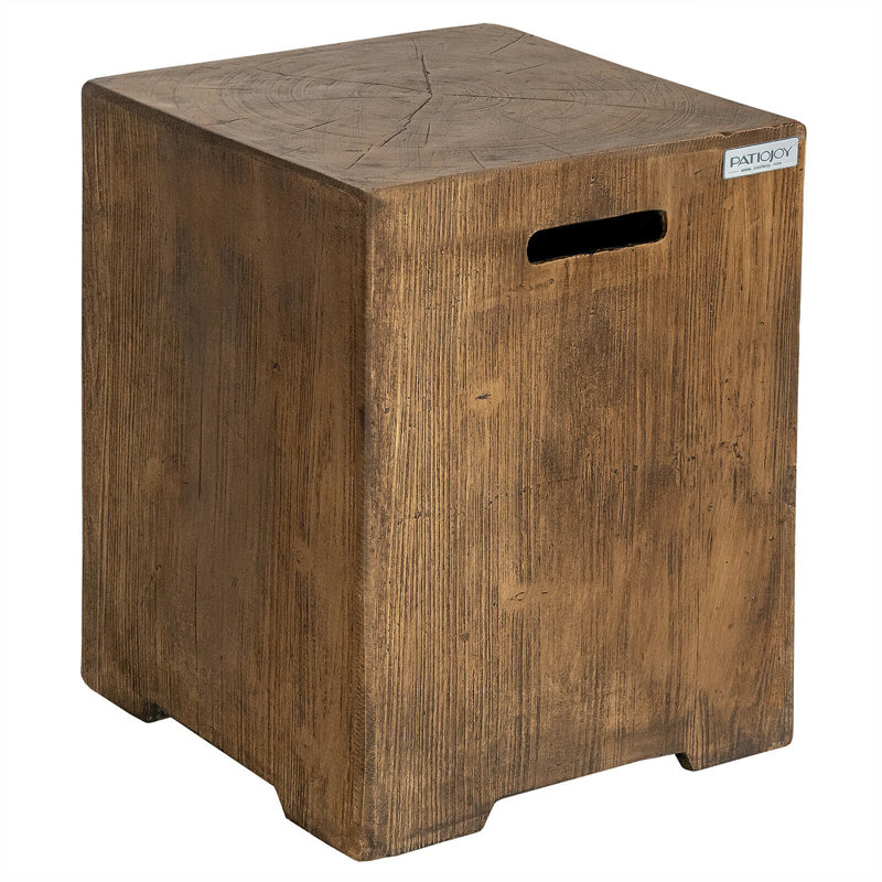 Calmas 16'' x 16'' Rectangle Wood Propane Tank Cover