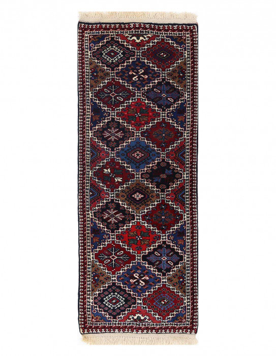 Fine Hand knotted Persian Yalameh runner 1'9"X4'10"