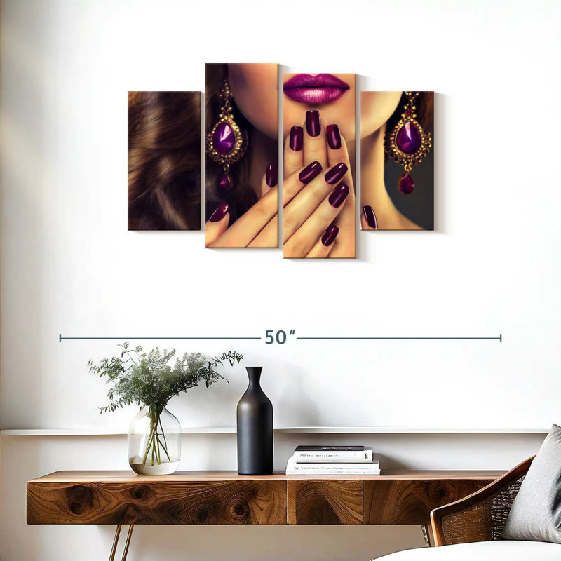 Shuttleworth Purple Nails, 22" H x 36" W