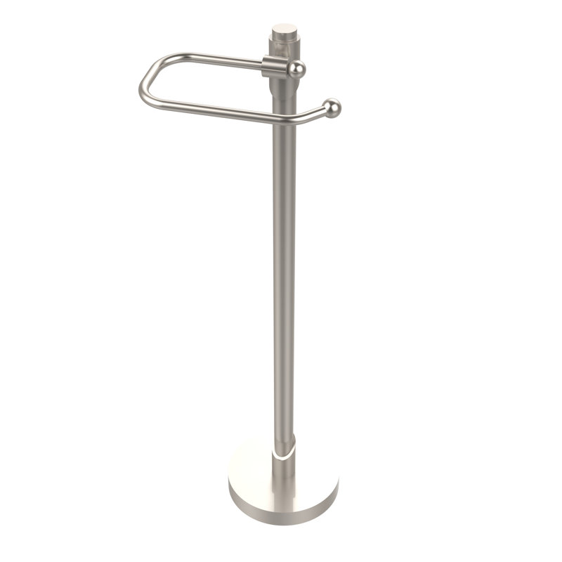 Porte-papier sur pied Marnell, Nickel satiné