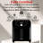 WHALL 6.2QT Air Fryer Oven - Versatile Stainless Steel 12-in-1 Cooking Appliance with LED Smart Touchscreen, 85% Less Fat Cooking, 1600W for Healthier Meals
