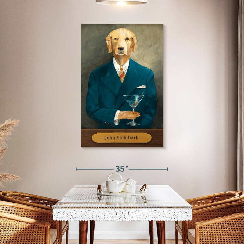 Brampt John Steinbark With Plaque, 48" H x 32" W