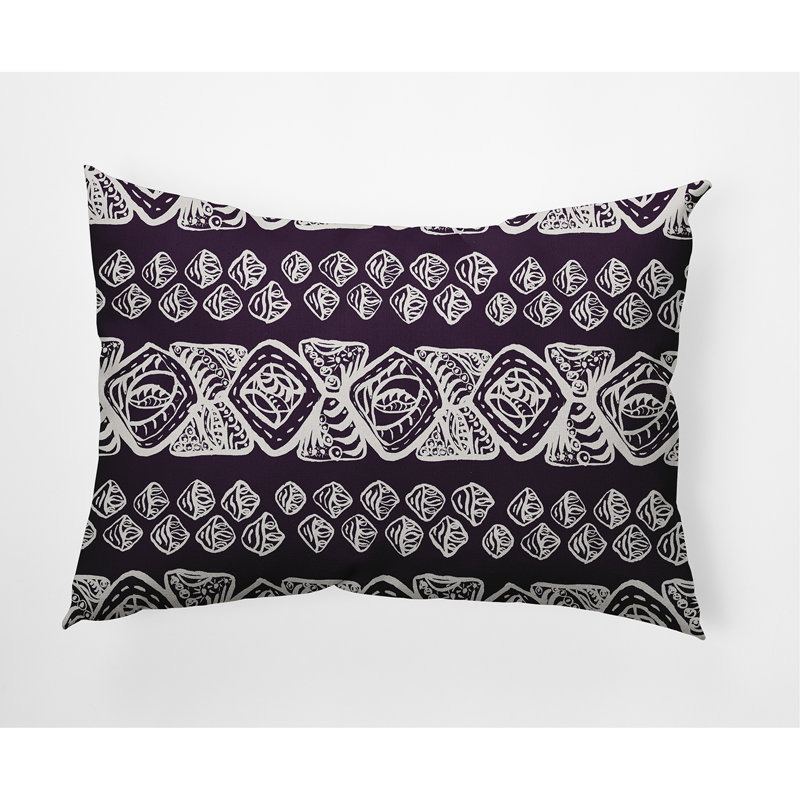 Housse de coussin carrée extérieure/insert, Violet