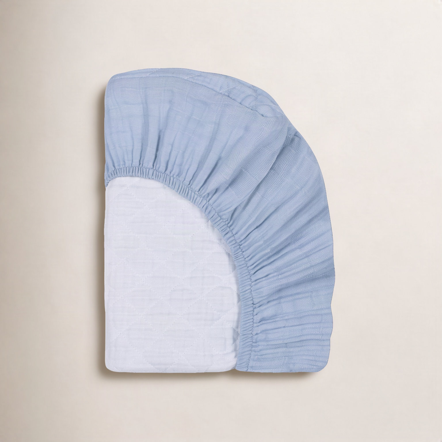 Burnt Sienna Dewdrop Quilted Changing Pad Cover