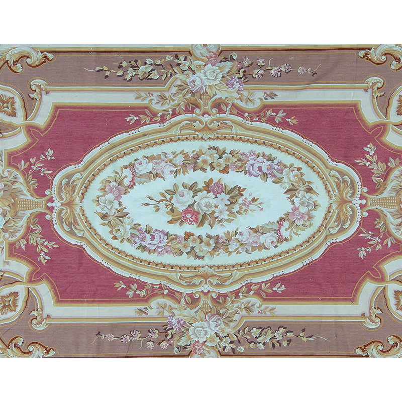 Hand-Knotted High-Quality Rose Area Rug