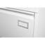 Classeur à 3 tiroirs élargi en métal blanc, avec serrure pour un rangement de bureau sécuritaire et efficace en métal blanc, tiroirs efficaces-131180689