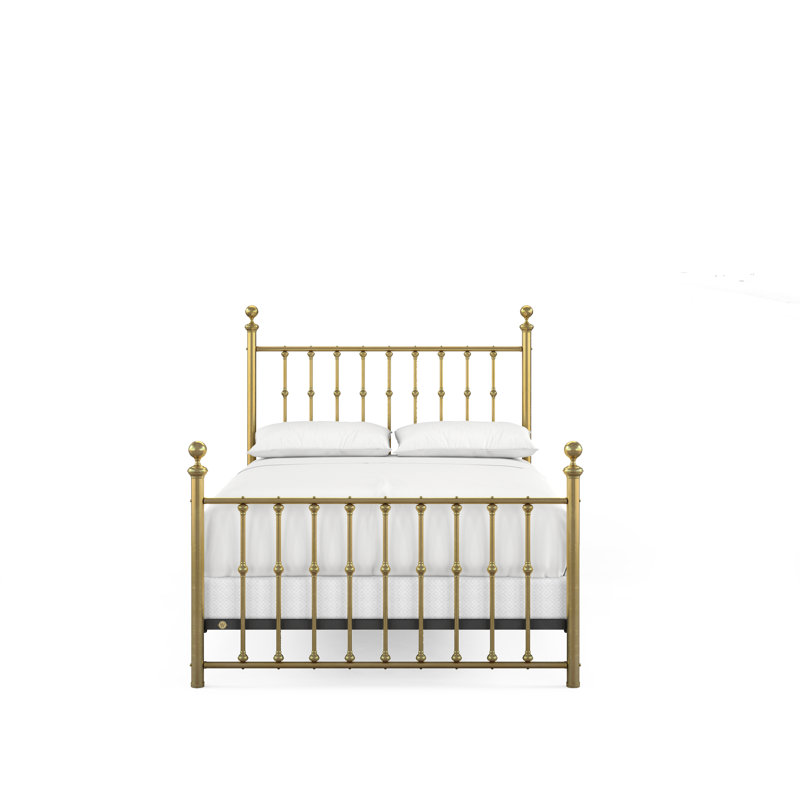 104 Palisade Bed | Complete Standard, Queen, Natural Brass
